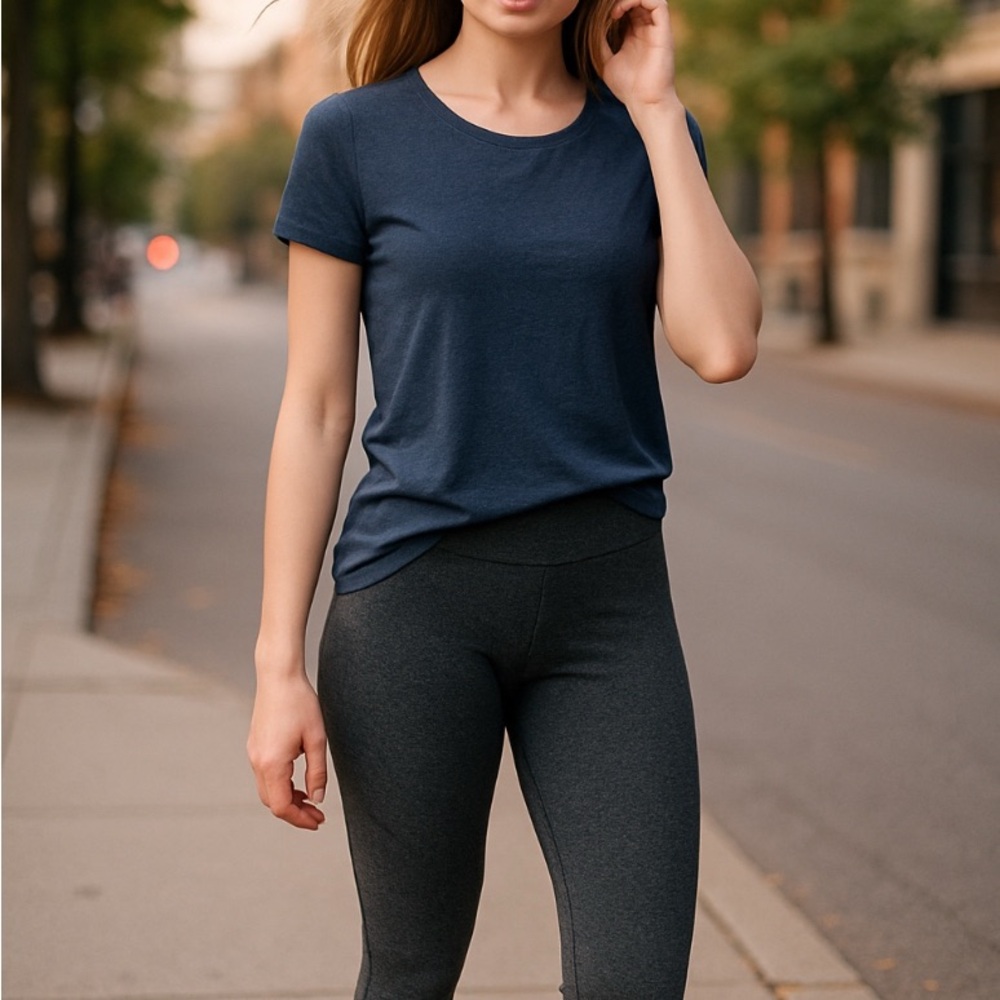 Zenana Blue Sustainable Tee, Women’s Size M - Picture 2 of 7